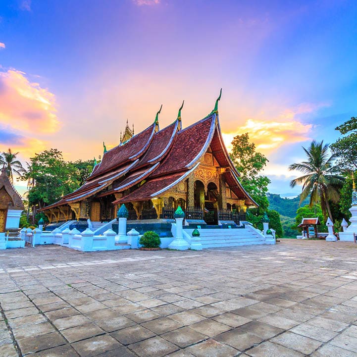 Wat Xieng Thong (Golden City Temple) in Luang Prabang, Laos. Xieng Thong temple is one of the most important of Lao monasteries.