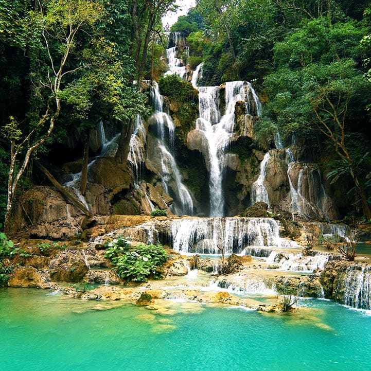 Kuang Si Waterfall near Luang Prabang, Laos