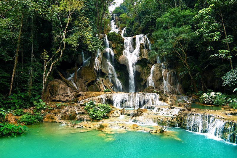 Kuang Si Waterfall near Luang Prabang, Laos