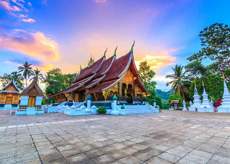 Wat Xieng Thong (Golden City Temple) in Luang Prabang, Laos. Xieng Thong temple is one of the most important of Lao monasteries.