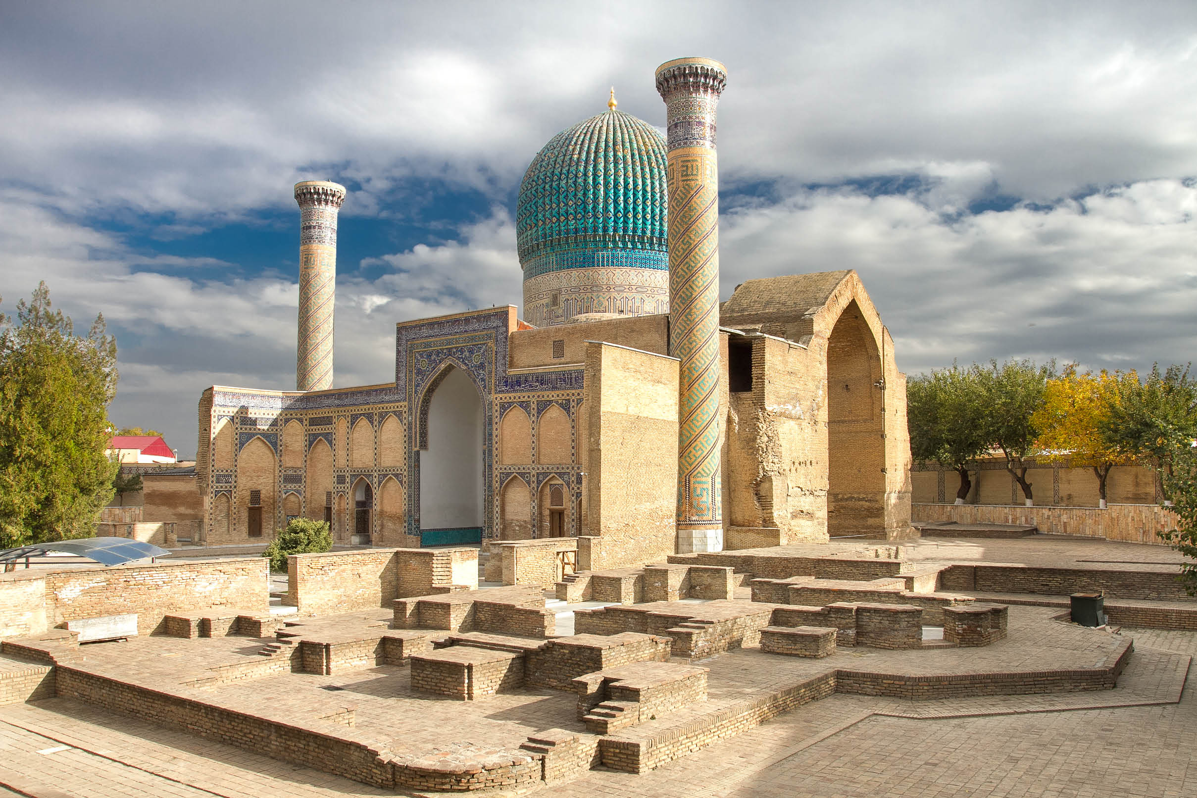Gur Emir mausoleum of the Asian conqueror Tamerlane (also known as Timur) in Samarkand, Uzbekistan
