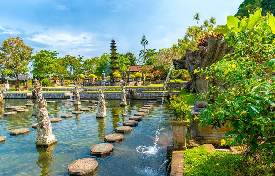 Water Palace of Tirta Gangga in East Bali, Indonesia