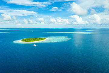 Tropical Island in the Ocean, Maldives
