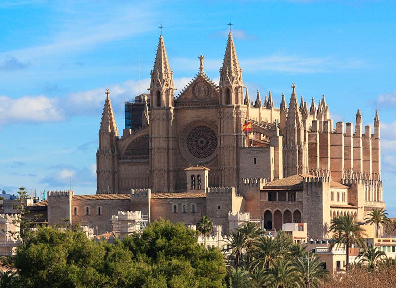 beautiful Palma Cathedral, also know as La Seu