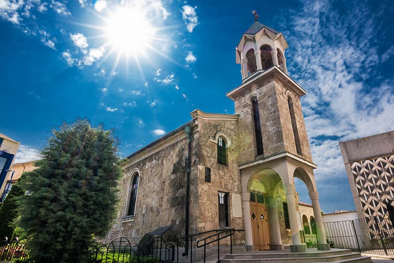 Armenian Church of the Holy Cross in the center of Burgas (Bulgaria)