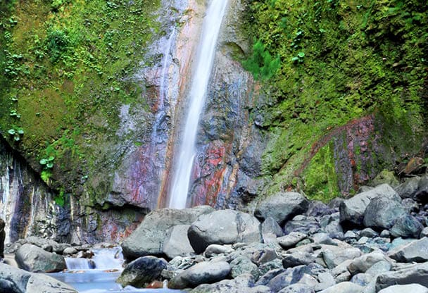Waterfall, sunny, park, forest, Bajos del Toro