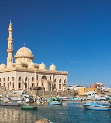“Old Arabian Marina and a new Mosque in background, Hurghada, EgyptSee more EGYPT images here:"