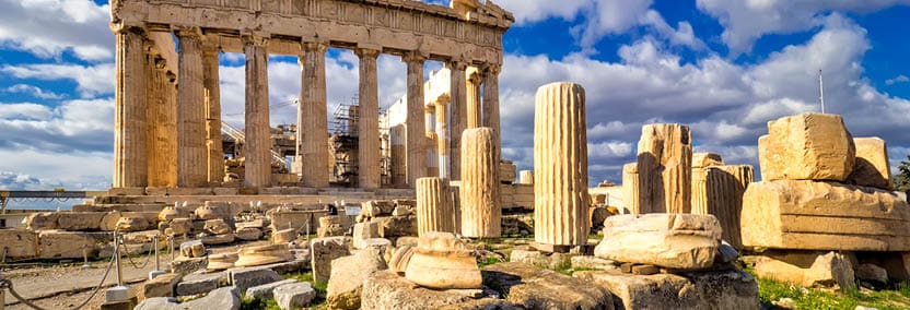 the temple on the Athenian Acropolis, Greece, dedicated to the goddess Athena, whom the people of Athens considered their patron. Construction began in 447 BC when the Athenian Empire was at the peak of its power. It was completed in 438 BC although decoration of the building continued until 432 BC.