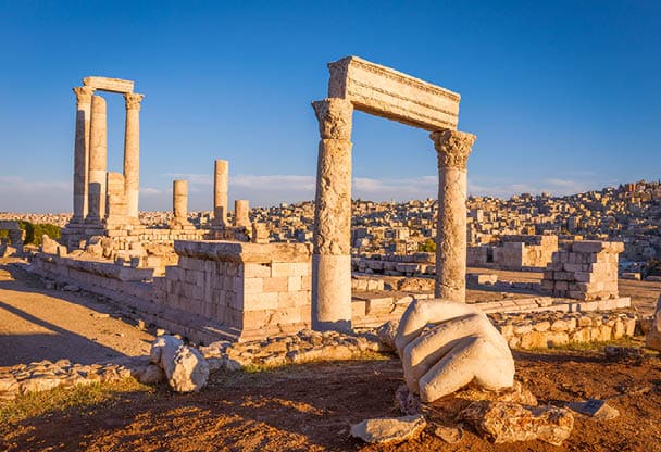 The Temple of Hercules and the hand, Amman Citadel, Jordan