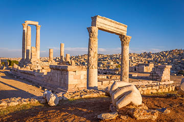 The Temple of Hercules and the hand, Amman Citadel, Jordan