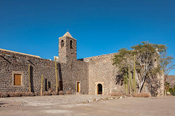 Old mission church Mision de Santa Rosalia de Mulege, Mulege, Baja California Sur, Mexico