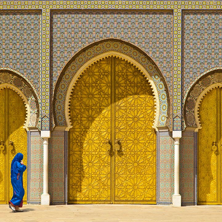 “Golden door in Fes, door of Royal palace.OTHER MOROCCO PHOTOS"