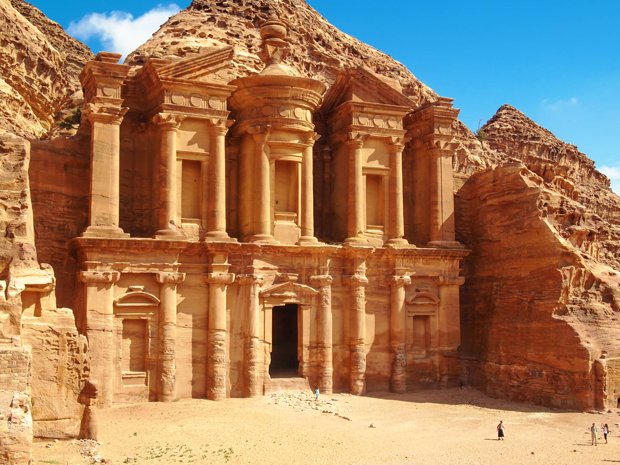 Ancient temple in Petra, Jordan