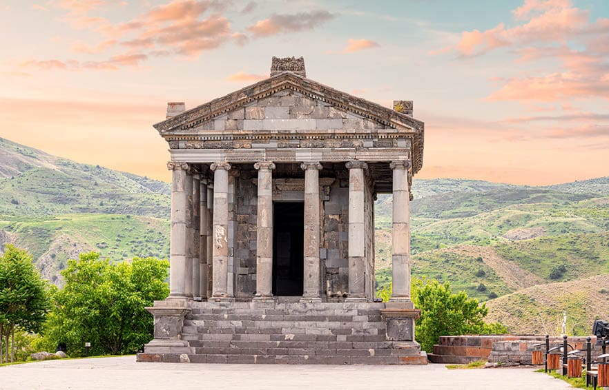 The Garni Temple built in the Greco-Roman style in the Ionic order is the main symbol of tourism and the pre-Christian era in the history of Armenia