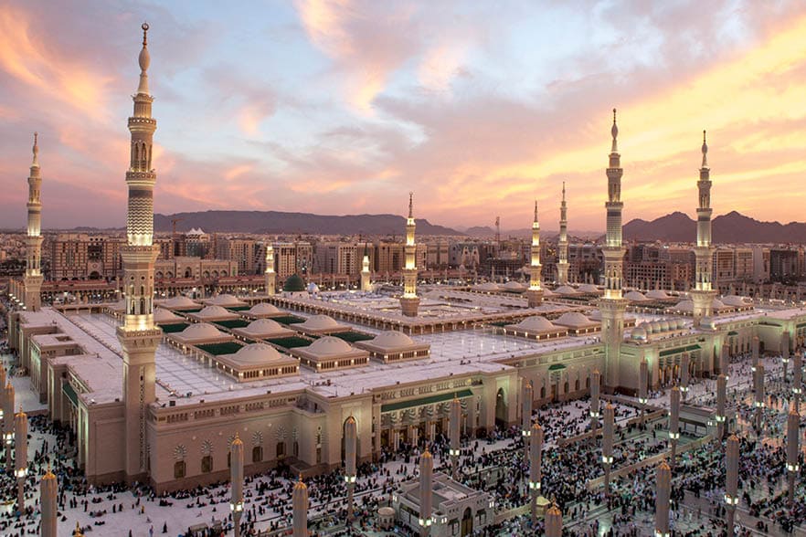 Sunset at Al-Masjid An-Nabawi