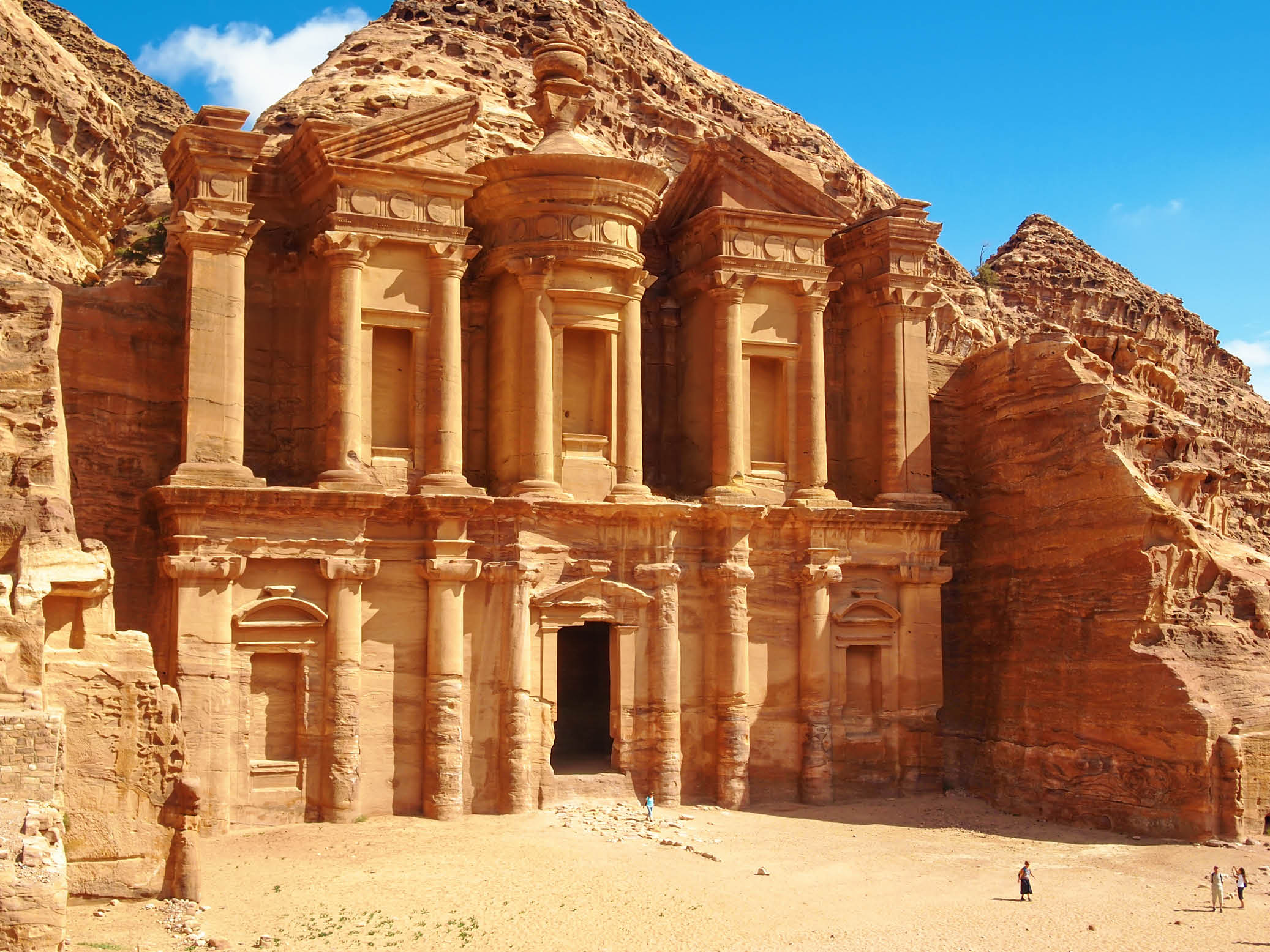 Ancient temple in Petra, Jordan