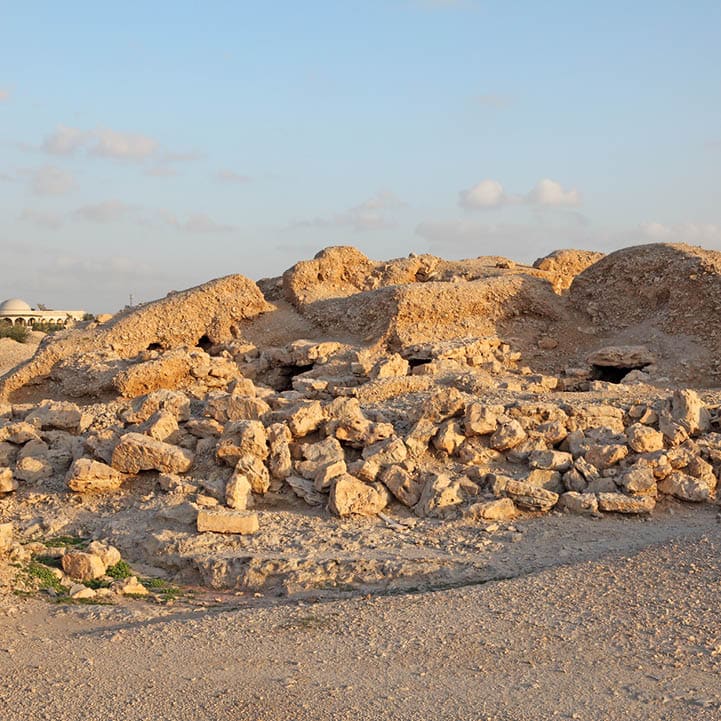 Dilmun Burial Mounds in A'ali. Kingdom of Bahrain, Middle East