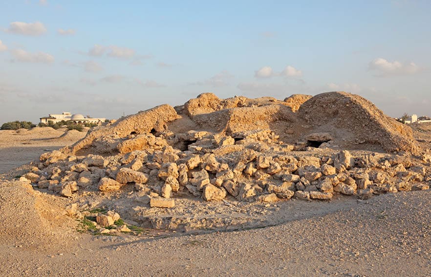 Dilmun Burial Mounds in A'ali. Kingdom of Bahrain, Middle East