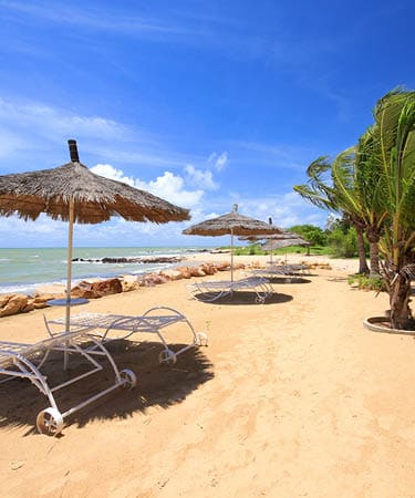 Saly seaside resort in the country of Senegal in Africa