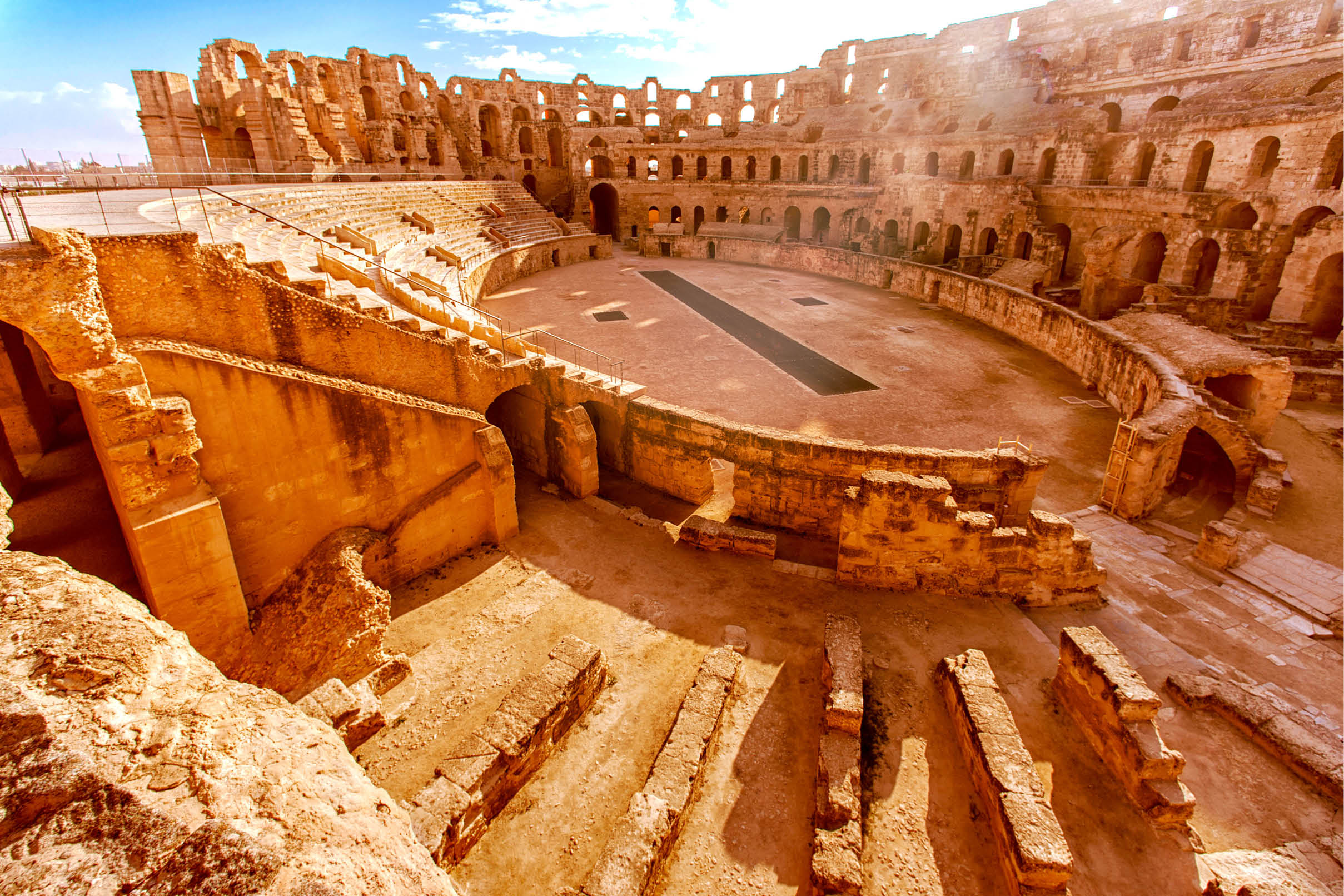 Amphitheater in El Djem, Tunis, Sahara